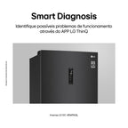 Refrigerador LG 462L Inverter Duplex Smart Inverse Black Inox 220V