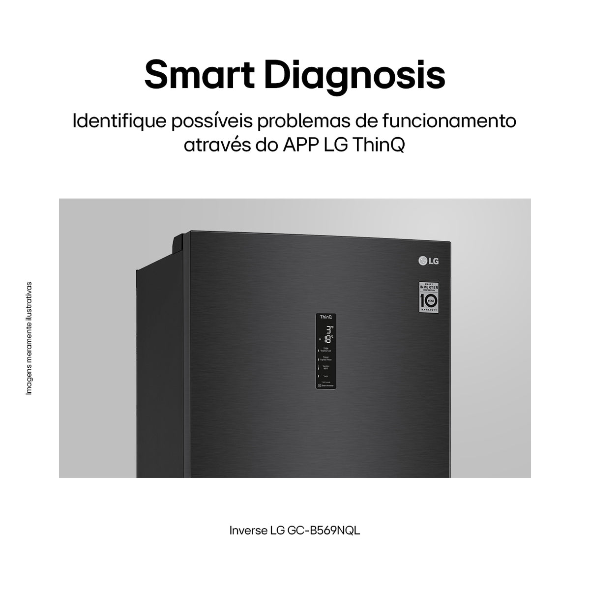 Refrigerador LG 462L Inverter Duplex Smart Inverse Black Inox 220V