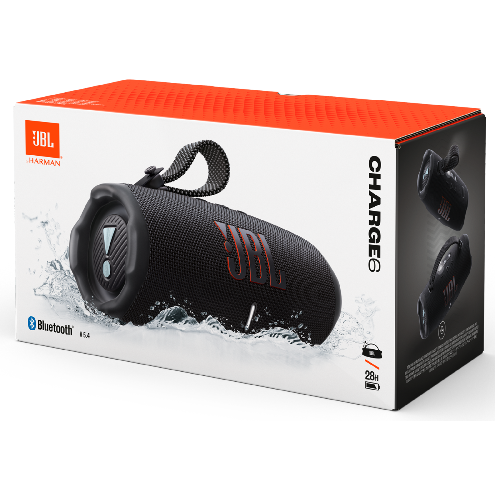 Caixa Som Portátil JBL Charge 6 Bluetooth Preto