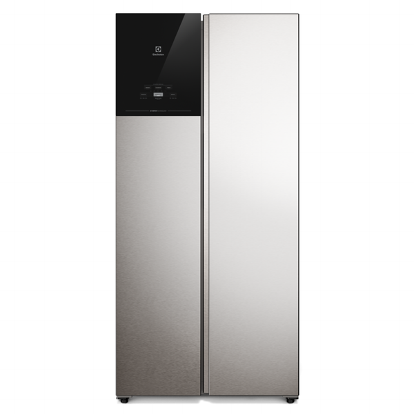 Refrigerador Electrolux 431L ES40S Side by Side Autosense Inverter Inox Look Bivolt