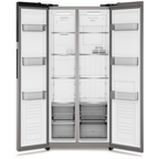 Refrigerador Electrolux 431L ES40S Side by Side Autosense Inverter Inox Look Bivolt