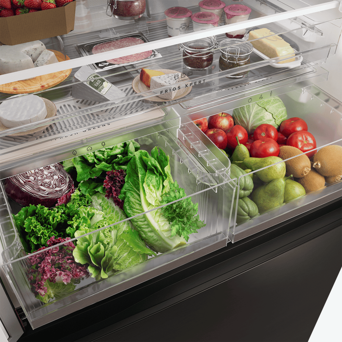 Refrigerador Brastemp 630L BRO88AEXNA 3 Portas Inteligente B=Smart French Door Inverter Black Inox Bivolt