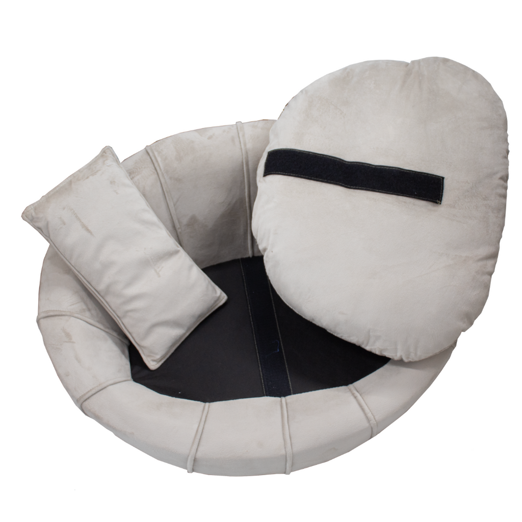 Sofá Pet Zafira 78cm Molufan Veludo Bege
