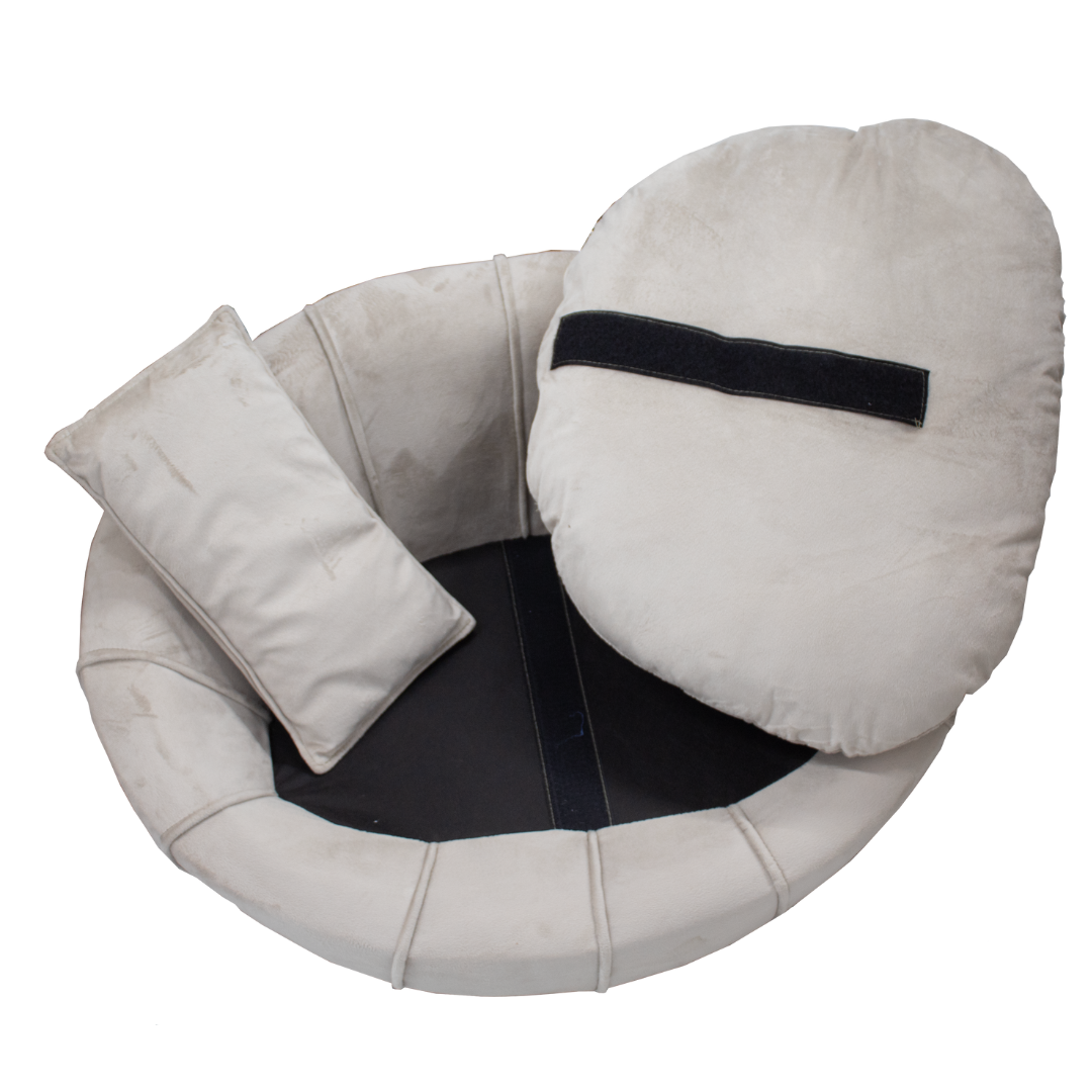 Sofá Pet Zafira 78cm Molufan Veludo Bege