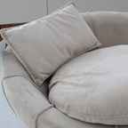 Sofá Pet Zafira 78cm Molufan Veludo Bege