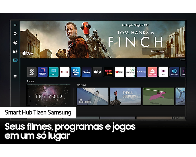 Smart TV LED 43" 4K Samsung  43CU7700 UHD Gaming Hub Bivolt