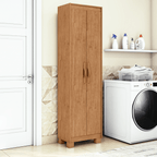 Armário Multiuso Bliss Lopas 2 Portas 50cm Amêndoa Clean