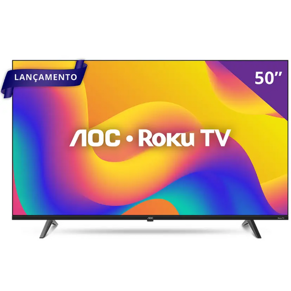 Smart TV DLED 50" 4k AOC 50U7045 Roku TV Bivolt