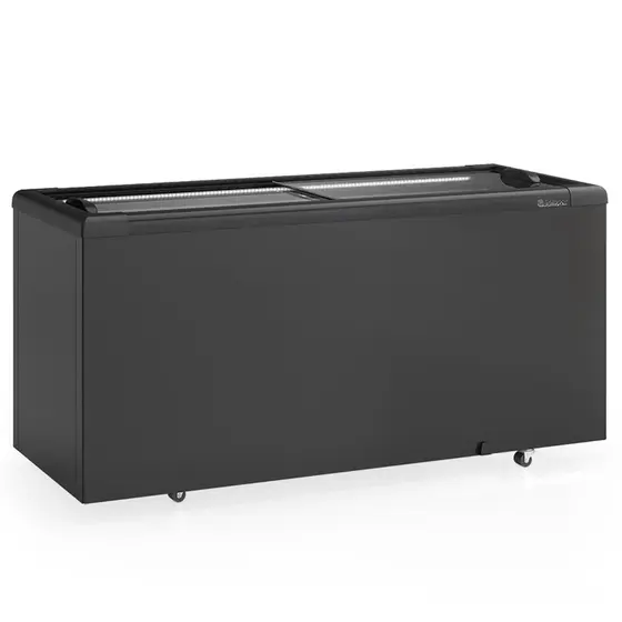 Freezer Gelopar Horizontal 500L GHD-500 LB PR Preto 220V