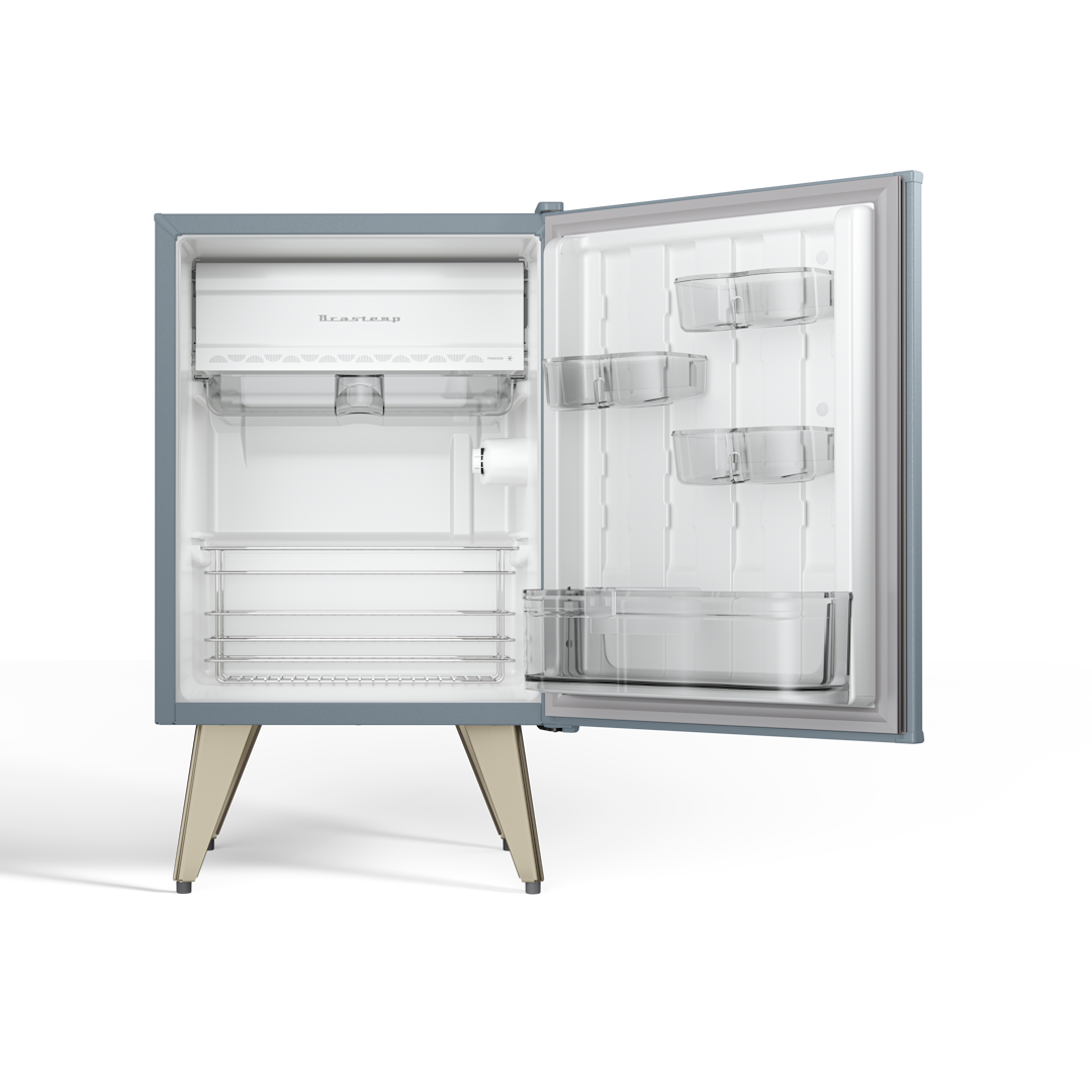 Frigobar Brastemp Retrô 76L BRA08HW Azul Texturizado 220V
