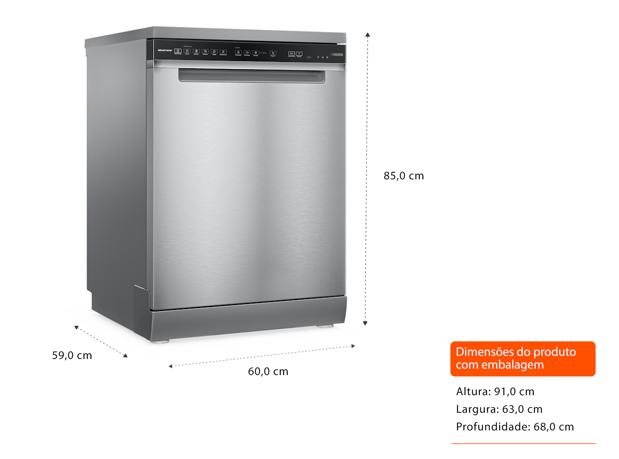 Lava-Louças Brastemp 15 Serviços BLF61AR Inox 220V