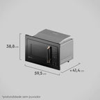 Kit Electrolux de Embutir Pro Series Forno Elétrico 80L Expert + Micro-Ondas 34L 220V