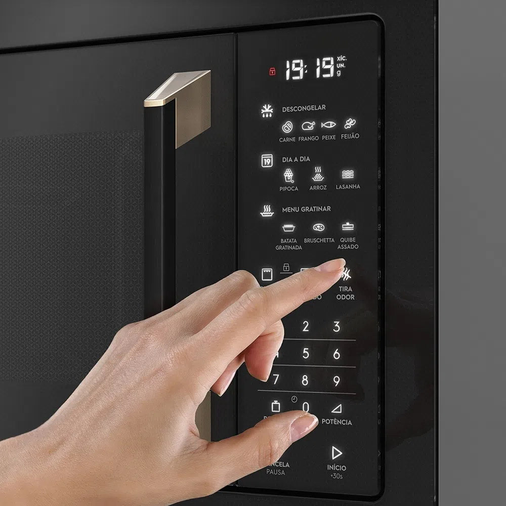 Micro-ondas de Embutir Electrolux 34L Grill Pro Séries Preto 220V