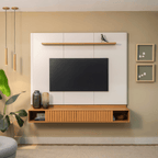 Home Painel Suspenso Amarante Linea 183cm Canela e Off White
