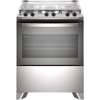 Fogão 5 Bocas Electrolux Efficient FE5IG Piso Mesa de Inox PerfectCook e VaporBake Cinza Bivolt