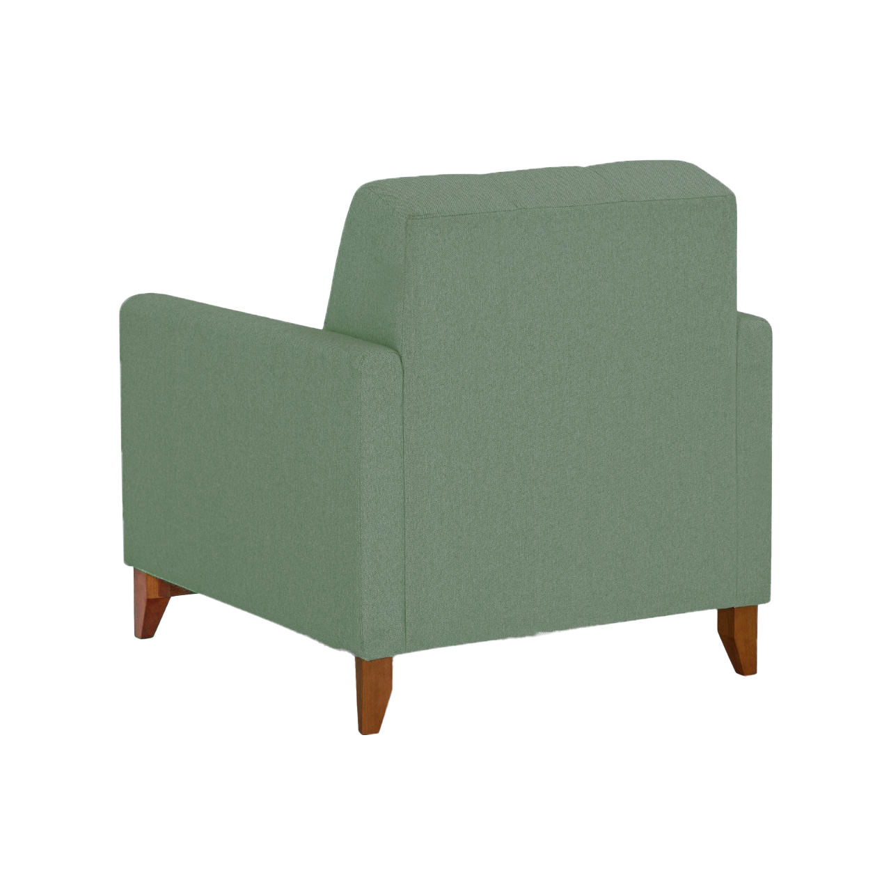 Poltrona 96cm Herval MH4219 Base Madeira Verde