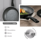 Frigideira Ceramic Life Brinox Orion Indução 28cm Preto
