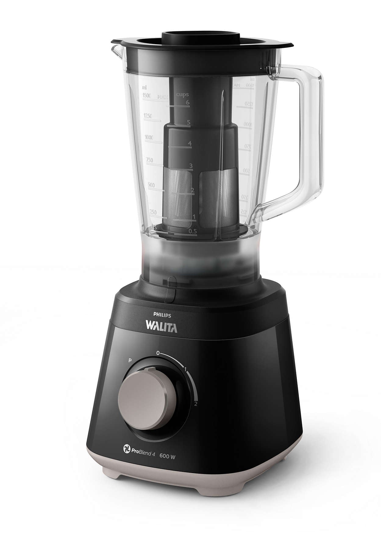 Liquidificador Philips Walita 2L RI2112 Daily com Filtro 600W Preto 220V