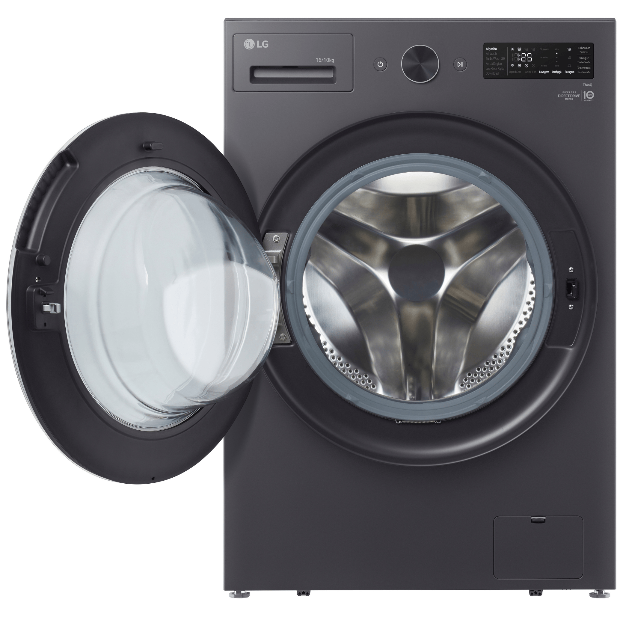 Lava e Seca Smart LG 16KG AI DD Black Inox 220V