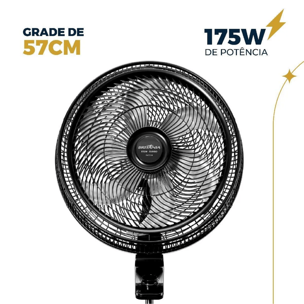 Ventilador de Coluna Britânia Tecnologia Maxx Force BVC51A 175W Preto 220V