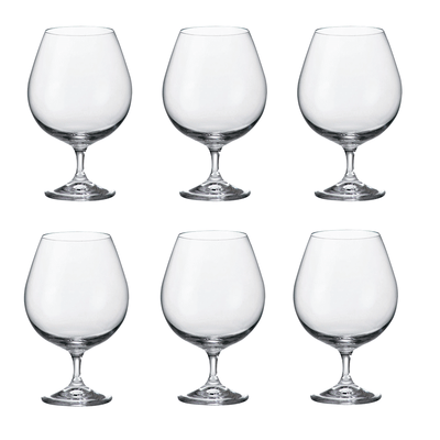 Jogo de 6 Taças para Conhaque Full-Fit em Cristal Ecológico 690ml