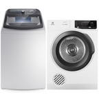 Conjunto Electrolux Lavadora de Roupas 18kg Efficient LEE18 + Secadora Piso 12kg SFP12 220V