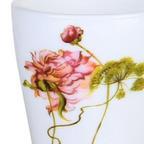 Caneca em Vidro Opalino Flora Full-Fit 350ml Dente de Leão