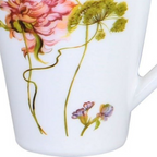 Caneca em Vidro Opalino Flora Full-Fit 350ml Dente de Leão