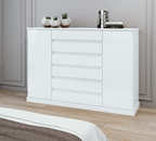 Cômoda Vedra 173cm Lopas 7 Gavetas 2 Portas Branco