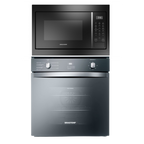 Kit Brastemp de Embutir Forno Elétrico 84L Inox Espelhado+Micro-ondas 32L Preto 220V