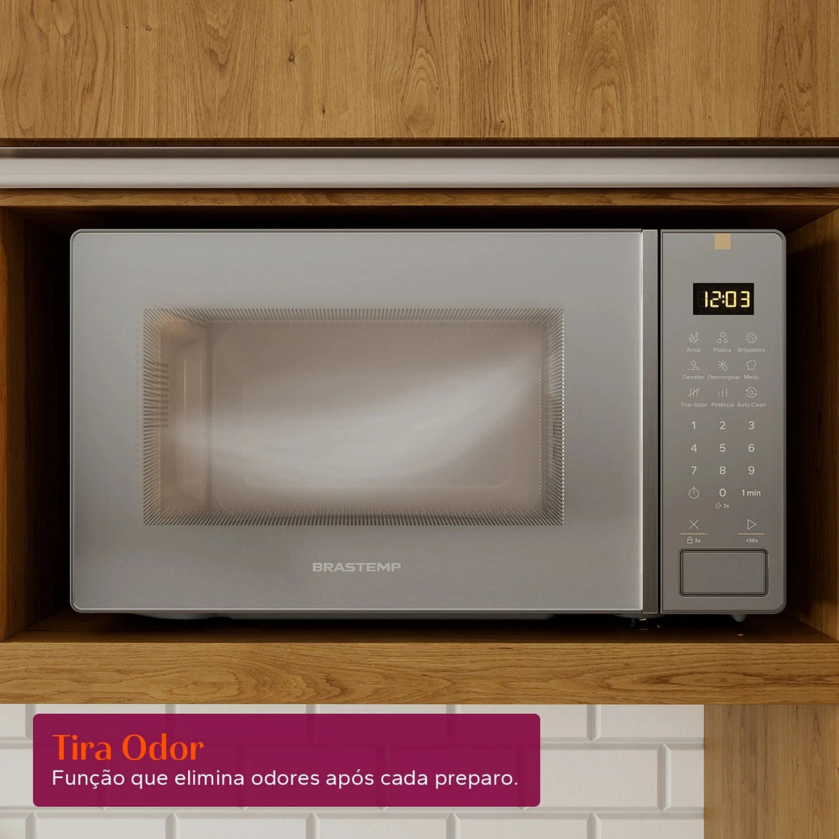 Micro-ondas Brastemp 23L com Multi Preparos BMS23AR Inox 220V