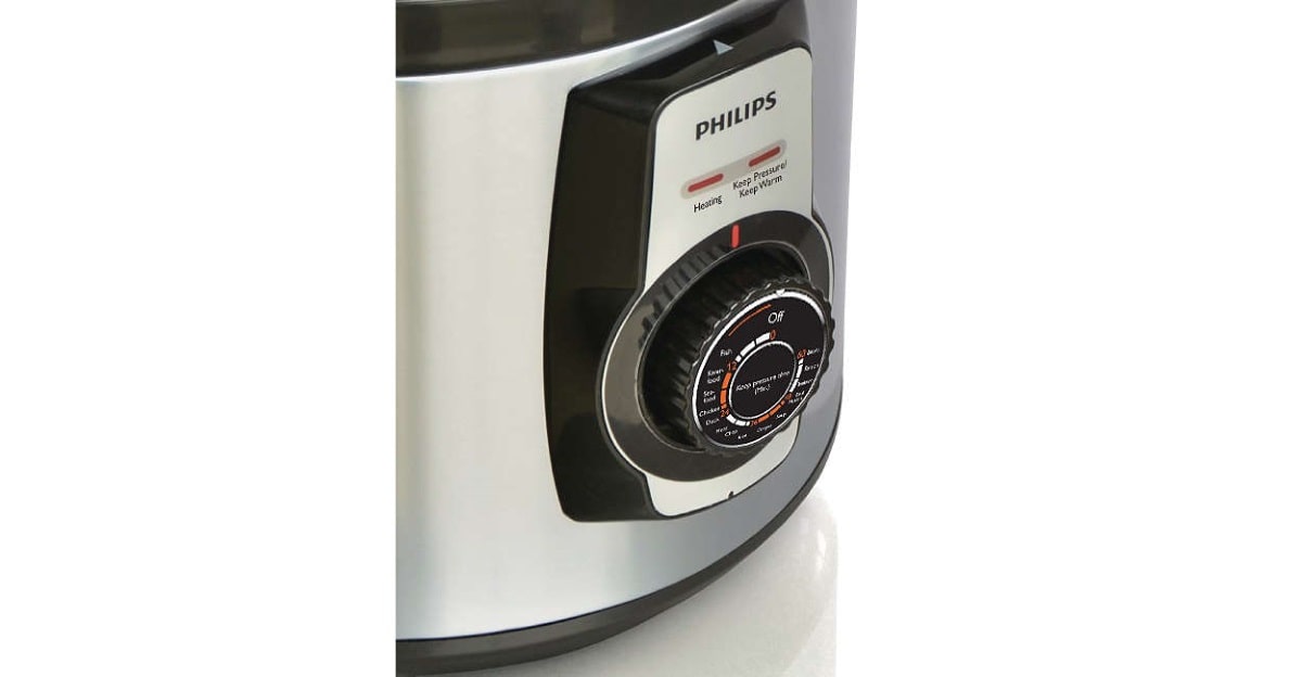 Panela de Pressão Elétrica Philips Daily Collection RI3103/75 5L Inox 220V