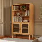 Cristaleira C724C Dalla Costa 91cm 2 Portas Carvalho Rosé