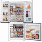 Refrigerador Brastemp 630L BRO88ABXNA 3 Portas Inteligente B=Smart French Door Inverter Branco Bivolt