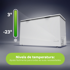 Freezer Horizontal Consul 528L Inverter 2 Portas CHB53MB Branco 220V