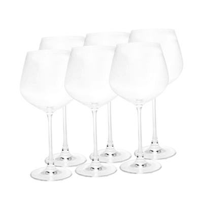 Jogo de 6 Taças para Vinho Columba Rojemac em Cristal Ecológico 640ml
