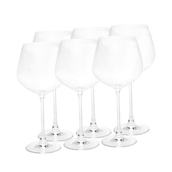 Jogo de 6 Taças para Vinho Columba Rojemac em Cristal Ecológico 640ml