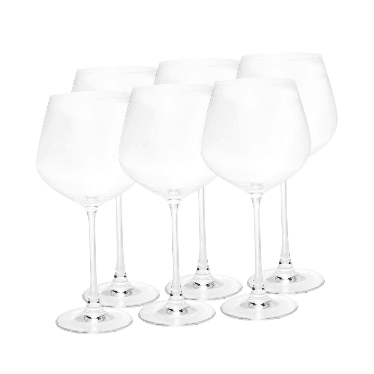 Jogo de 6 Taças para Vinho Columba Rojemac em Cristal Ecológico 640ml