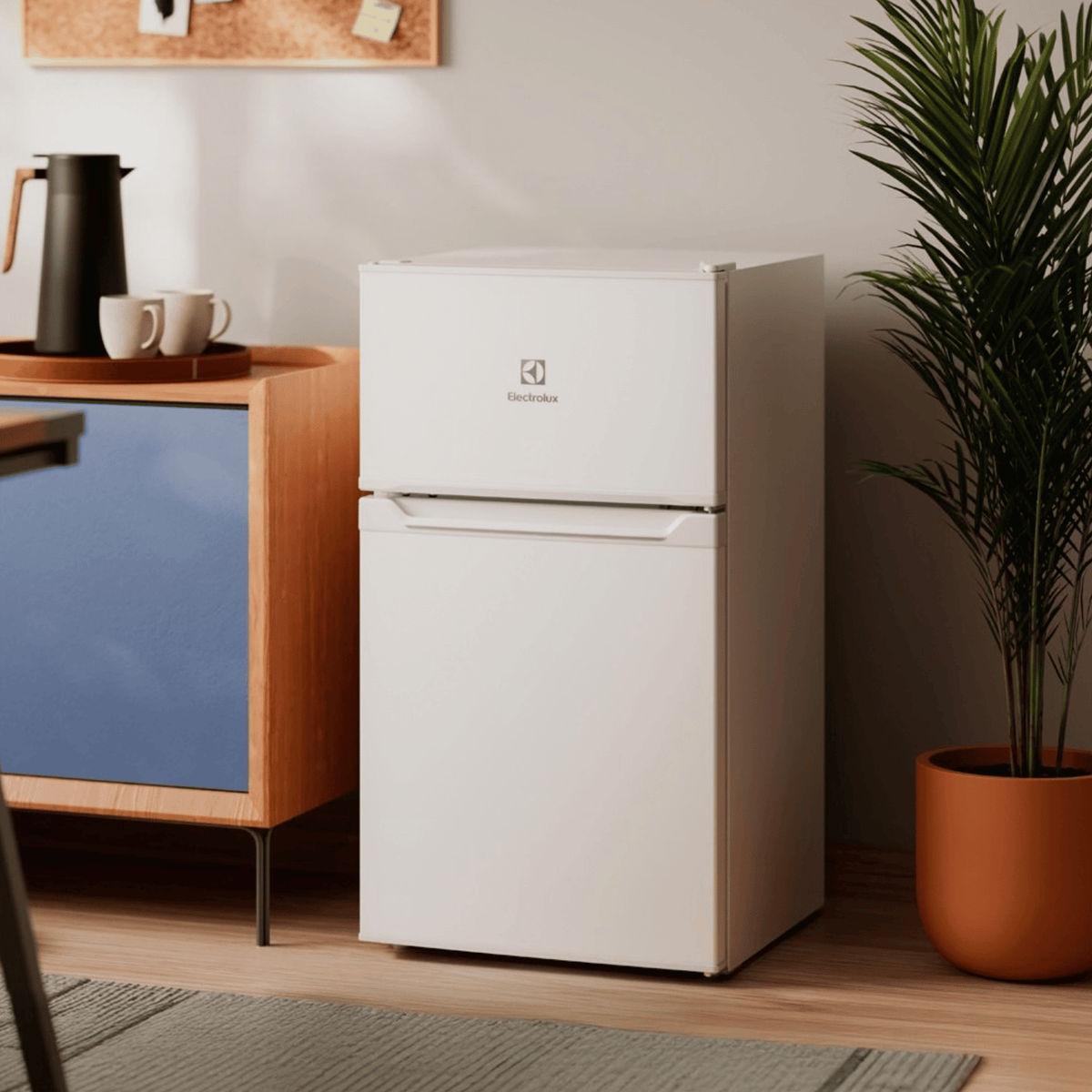 Mini Refrigerador Electrolux 83L EMD1W Duplex Inverter Branco Bivolt