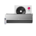Ar-Condicionado Split LG Dual Inverter Voice Artcool +AI 12000 BTUs Quente e Frio Cinza Espelhado 220V