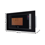 Kit Fischer de Embutir Forno Elétrico 50 Litros Infinity+Micro-ondas 25 Litros Fit Line Preto 220V