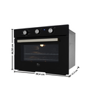Kit Fischer de Embutir Forno Elétrico 50 Litros Infinity+Micro-ondas 25 Litros Fit Line Preto 220V
