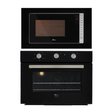 Kit Fischer de Embutir Forno Elétrico 50 Litros Infinity+Micro-ondas 25 Litros Fit Line Preto 220V