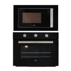 Kit Fischer de Embutir Forno Elétrico 50 Litros Infinity+Micro-ondas 25 Litros Fit Line Preto 220V