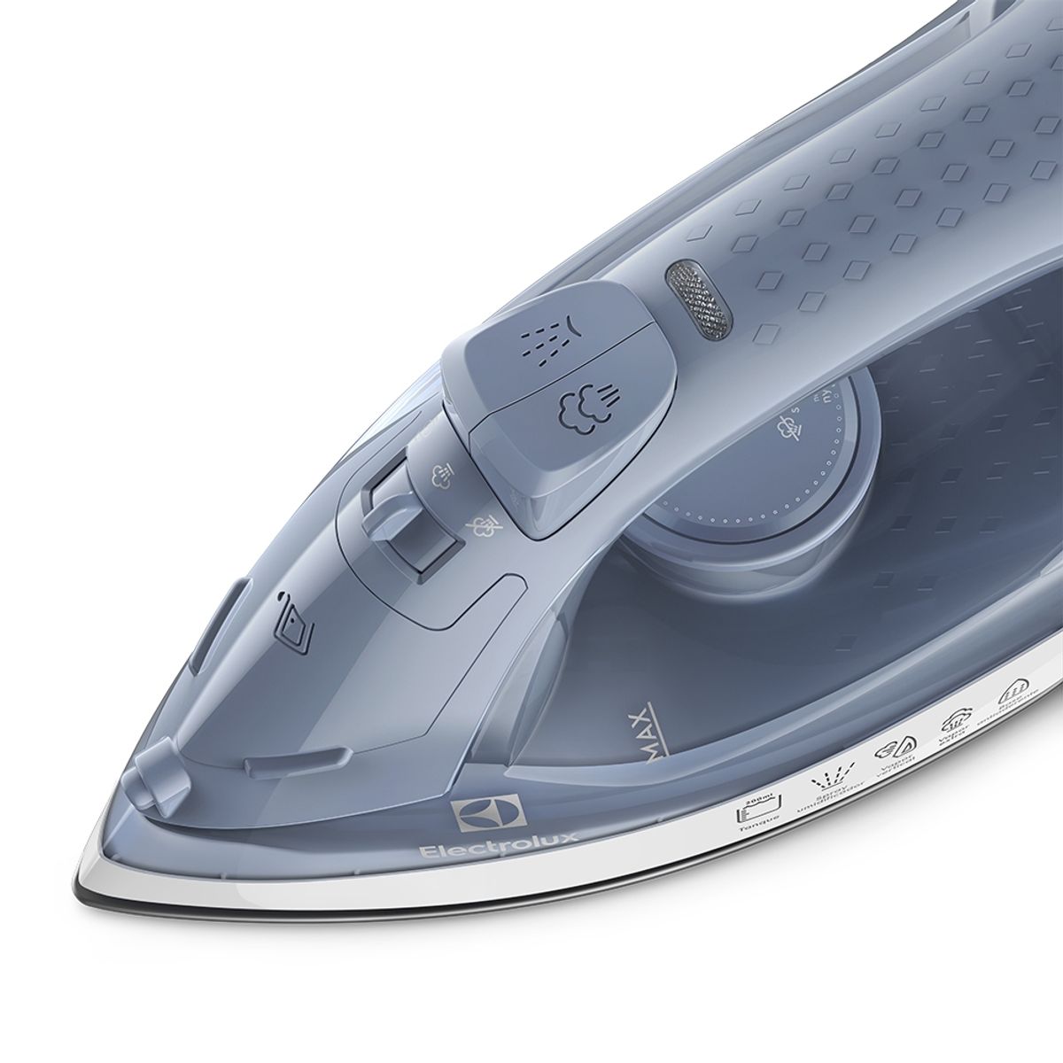 Ferro de Passar a Vapor e Seco Electrolux Efficient ESI10 Base Antiaderente Azul 220V