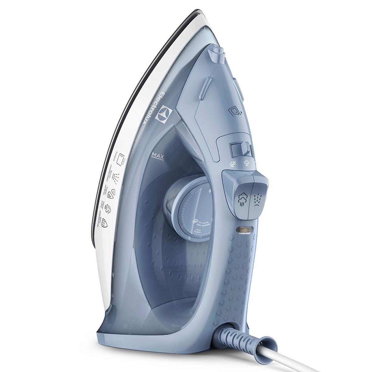 Ferro de Passar a Vapor e Seco Electrolux Efficient ESI10 Base Antiaderente Azul 220V