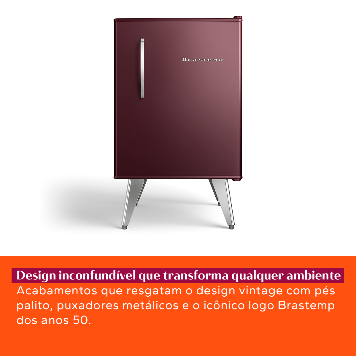Frigobar Brastemp Retrô 76L BRA08HG Berinjela 220V