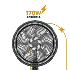 Ventilador de Coluna Britânia 8 Pás BVC42A 170W Preto 220V