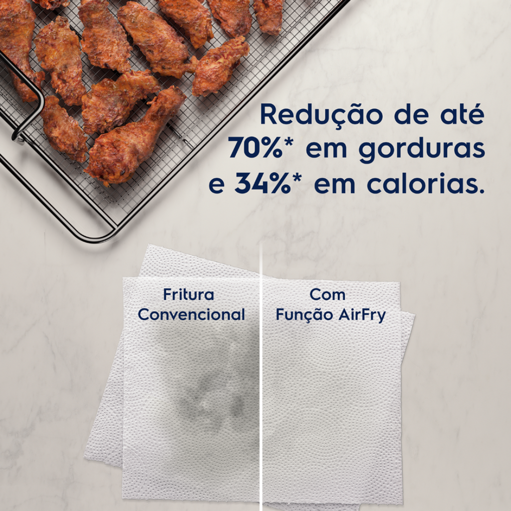 Forno de Embutir Elétrico Electrolux 50L OE5EA Experience com Função Air Fryer Preto 220V