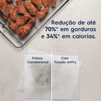 Forno de Embutir Elétrico Electrolux 50L OE5EA Experience com Função Air Fryer Preto 220V